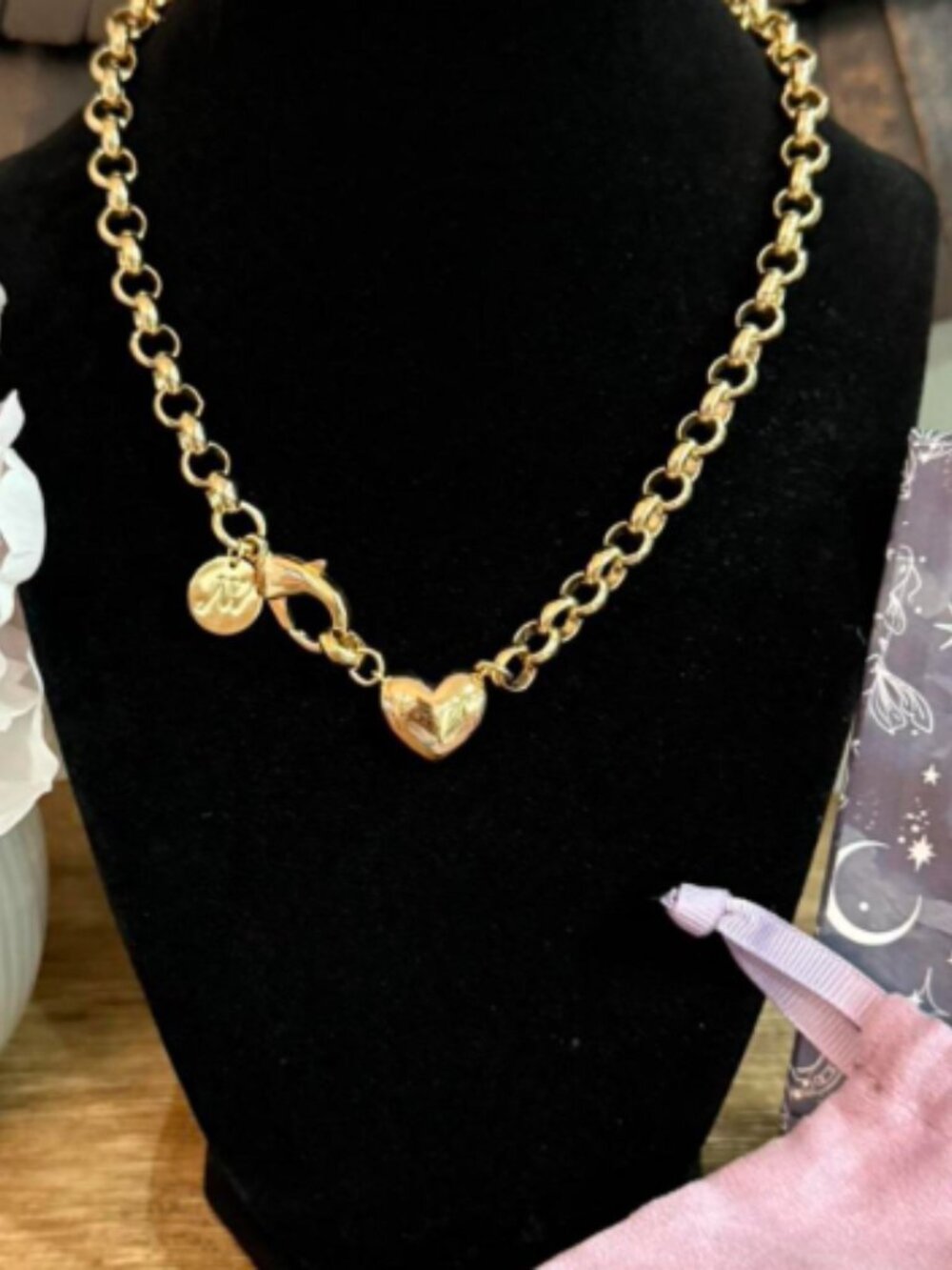 Jane win A Little Bit of Love Rolo Chain Necklace - Brand new